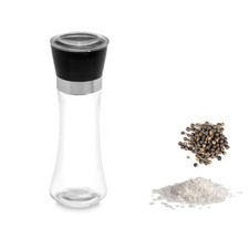 Gewürzmühle Glas Keramik Mahlwerk Salz und Pfeffermühle 19cm Premium