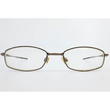 Oakley Kickstand 4.0 Brown Chrome Eyeglass Frames 52-19-131 Rectangular Metal