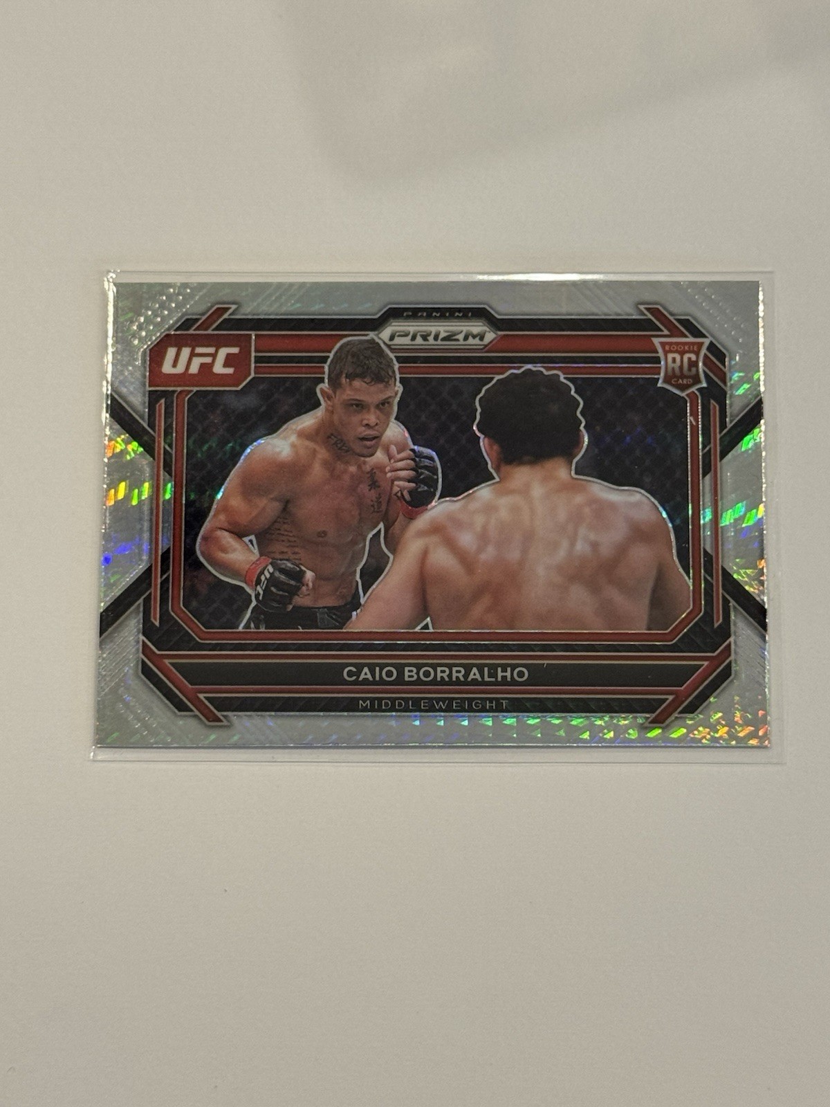 2023 Panini Prizm UFC - Caio Borralho #68 Hyper Prizm (RC)