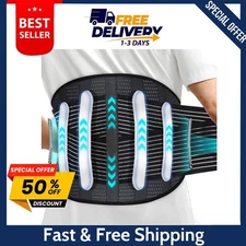 Adjustable Lower Back Brace Lumbar Support for Men Women Waist Belt Pain Relief