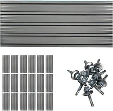 Galvanized Steel Roof Panels 18 Pcs Metal Roof Panels, Corrugated Panels Metal C