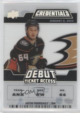 2022 Credentials Debut Ticket Access Acetate /249 Jacob Perreault #DTA-JP 13yf