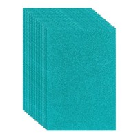 FüR 15 Stk. Glitzer-Eva-Schaumstoffplatten, Blaue Glitzerfolie