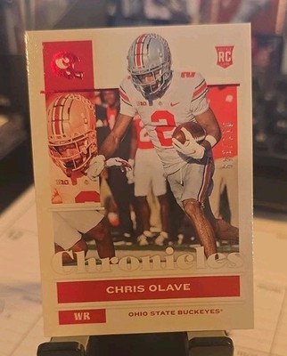 2022 Panini Chronicles Draft Picks - Chris Olave #10 Red /149 (RC)