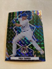2022 Panini Mosaic - Trea Turner #77 Green Mosaic Prizm