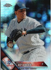 2016 Topps Chrome #168 Dellin Betances Prism Refractor