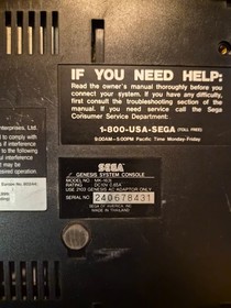 Lot of 4 Broken SEGA Genesis Consoles As-Is for Parts/Repair 1601/1631/1461