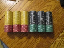 180 Vintage Cutty Sark Whiskey Poker Chips   Black / Green Red Yellow New Sealed