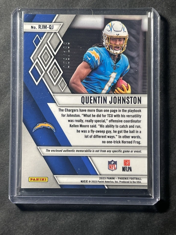 2023 Panini Phoenix - Rookie Jumbo Memorabilia Quentin Johnston #RJM-QJ /199... - Image 2 of 3