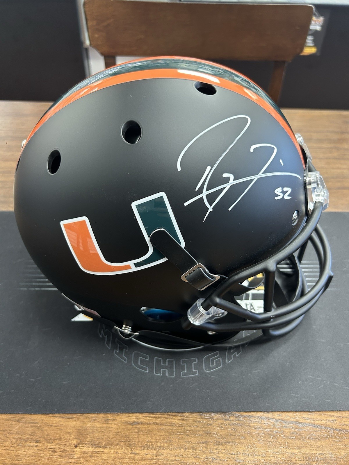 Ray Lewis Autograph Signed Helmet Beckett Certified COA Miam