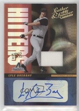2005 Donruss Leather & Lumber Hitters Inc Material 22/25 Lyle Overbay Auto k8v