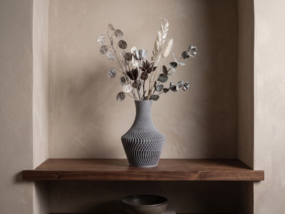 3D-gedruckte moderne minimalistische luzide Vase für drinnen