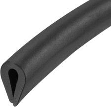 Edge Trim U Seal Black PVC Plastic U Channel Edge Protector Fits 3/64'' - 5/64''