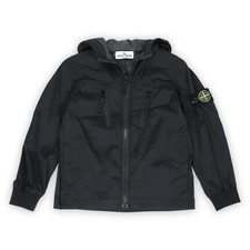 Bobo Choses Stone Kids Badge Patch Nylon Hooded Jacket Black K1S16 125508865