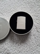 Hadson Zippo 'Silk Cut' Lighter Vintage Silver