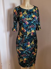 Calvin Klein Flower Colorful Spring Church Work Sheth Dress 8