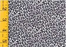 BTY Timeless Treasures Grey Leopard Animal Skin Cotton Fabric By The Yard