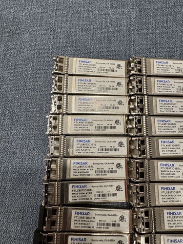 LOT of 38 Finisar FTLX8573D3BTL SFP Transceiver Module 10.5 Gb/s 850nm - Picture 2 of 5