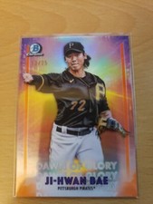 2021 Bowman Chrome Dawn of Glory Orange Refractor /25 Ji-Hwan Bae #DOG-9