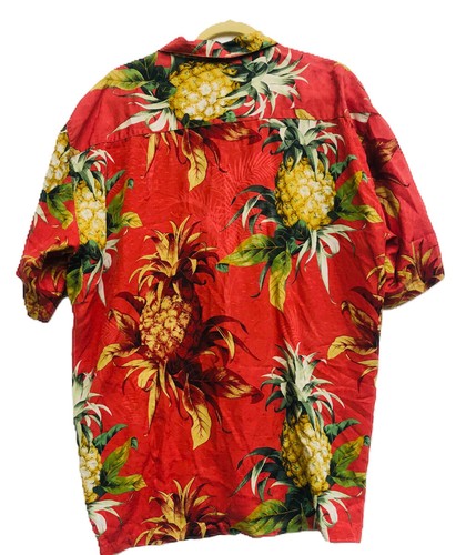 TOMMY BAHAMA Men's Colorful Tropical Graphic Print Hawaiian Silk Shirt XL - Picture 6 of 6