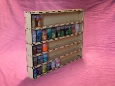 Hobby Paint rack for 55 Citadel paint pots.  Wall mountable