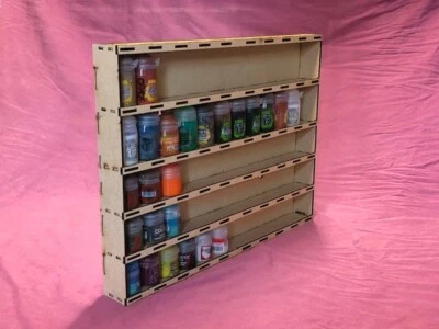 Hobby Paint rack for 55 Citadel paint pots. Wall mountable
