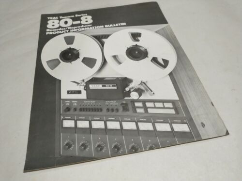 TEAC TASCAM SERIES 80-8 REEL TO TAPE RECORDER ADVERT PRODUCT INFORMATION B17