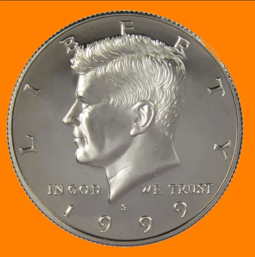 1999 S Kennedy Half Dollar ~ Choice BU Proof Clad  ~ US Coin Collectible