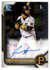 Jack Herman 2022 Bowman Chrome 1st Year Prospect Autograph Auto Pirates #2