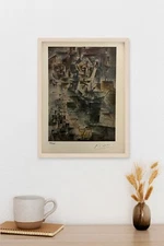 PABLO PICASSO, ORIGINAL SIGNED PRINT, INCLUDES COA & $3,500 APPRAISAL.-