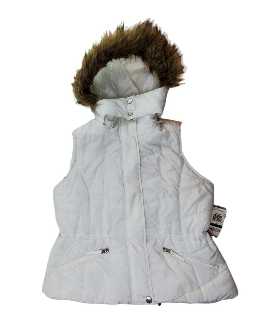 American Rag Womens White Puffer Vest 