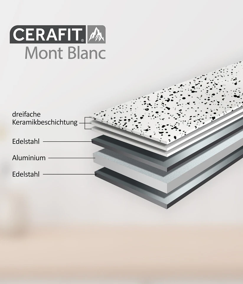 Cerafit Mont Blanc Pfanne 20 CM, Bratpfannen mit Keramikbeschichtung - Bild 3 von 4