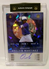 ORELVIS MARTINEZ #3 /5 CRACKED ICE AUTO BASEBALL SUPER GLOW 1ST EVER 2023