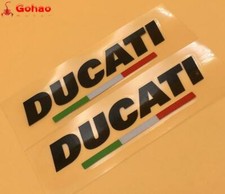 Set Reflective Italian Flag Sticker Decal For DUCATI Racing Evo Bikes Motorcycle