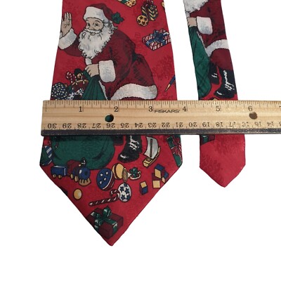 Thinking Of You Merry Christmas Santa Mens Necktie Tie Accessory