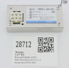28712 HORIBA STEC POWER ADAPTER MODULE PWRDLY-ADP-N01