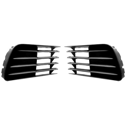 Front Lower Bumper Grille & Fog Light Bezels For Toyota Prius 2004-2009 – Black, 3-Piece Set