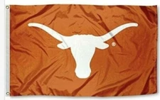 TEXAS LONGHORNS 3'X5' FLAG BANNER ***100% FULL COLOR ON BOTH SIDES OF FLAG***
