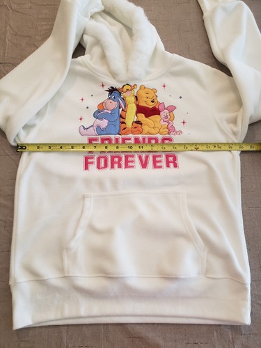 Disney Winnie The Pooh Friends Forever Cozy Fleece Sweater Hoodie Youth Size XL - Picture 12 of 13