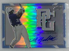 2021 LEAF PERFECT GAME METAL LIGHT BLUE REFRACTOR MICHAEL GUPTON RC AUTO # 1/1