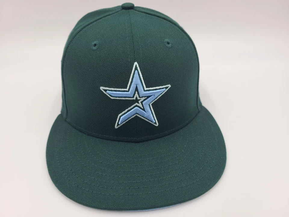Parche de la temporada inaugural de los Astros de Houston 2000 New Era 59Fifty ajustado 7 gorras MLB Foto 2 de 4