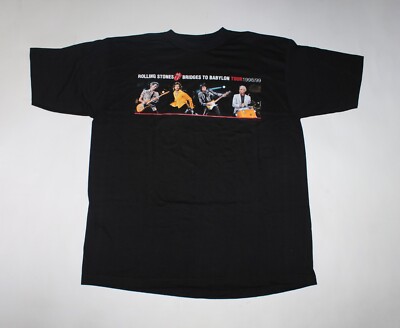 Vintage 90s The Rolling Stones shirt Bridges to Babylon European