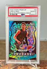 2020 Panini Prizm Draft Picks #83 Blue Yellow Green Choice PSA 10 LaMelo Ball RC