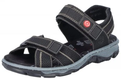 Rieker Damen Trekking Sandale Schwarz 68851-02