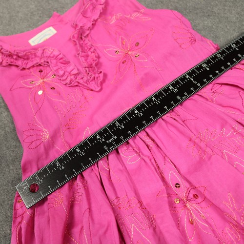 Marmellata Floral Embroidered Sequined Pink Fairy Easter Party Dress Girls' 6 - Picture 12 of 15