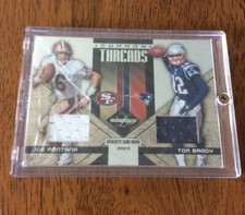 Tom Brady 05 Limited Common Thread  w/ Montana Sick Rare Card S/N 22/25