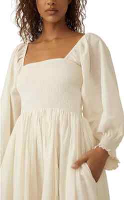 NWOT Free People Perfect Storm Midi Dress Tea Ivory Women's Size Small |  eBay