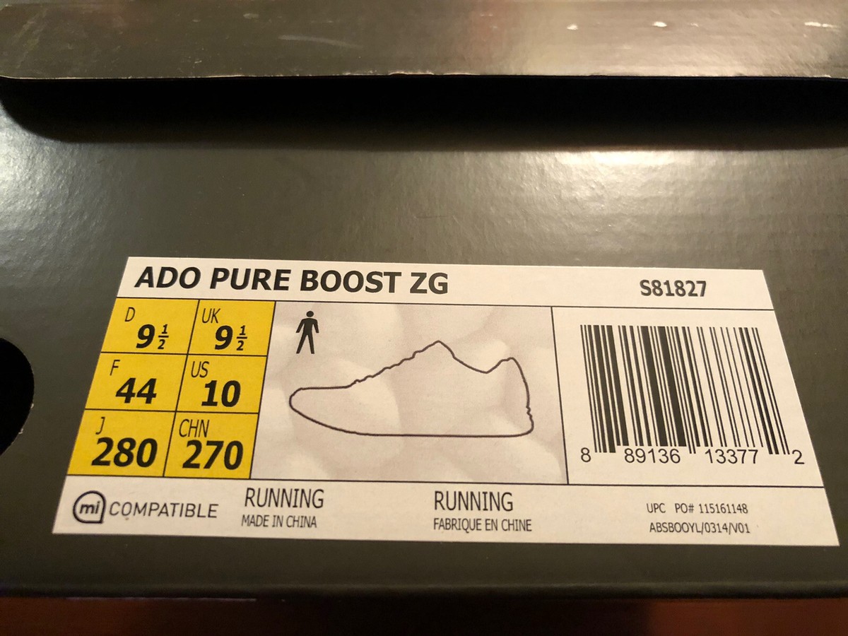 ブラウン36 Adidas ADO Pure Boost ZG Size 10 Deadstock | eBay