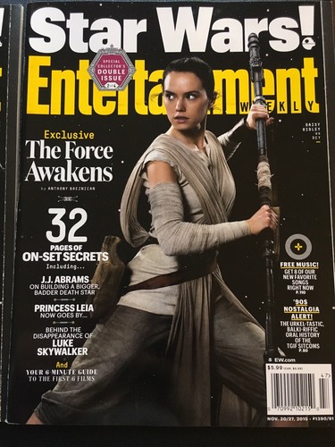 Entertainment Weekly Nov 2015 Star Wars The Force Awakens Magazine Lot Of 3 - Picture 4 of 10