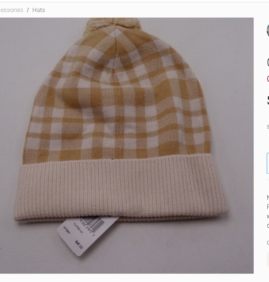 Coach Plaid Pom Hat Caramel Coach Pom Pom Hats for Women | Mercari main image 4